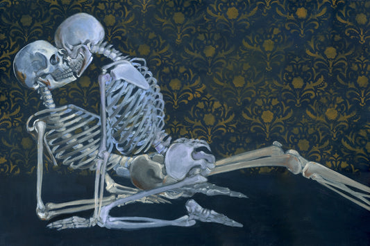 YOUR KISSES DEEP AND WARM| 24X36 | ORIGINAL ACRYLIC PAINTING ON WOOD | Item number 24-04