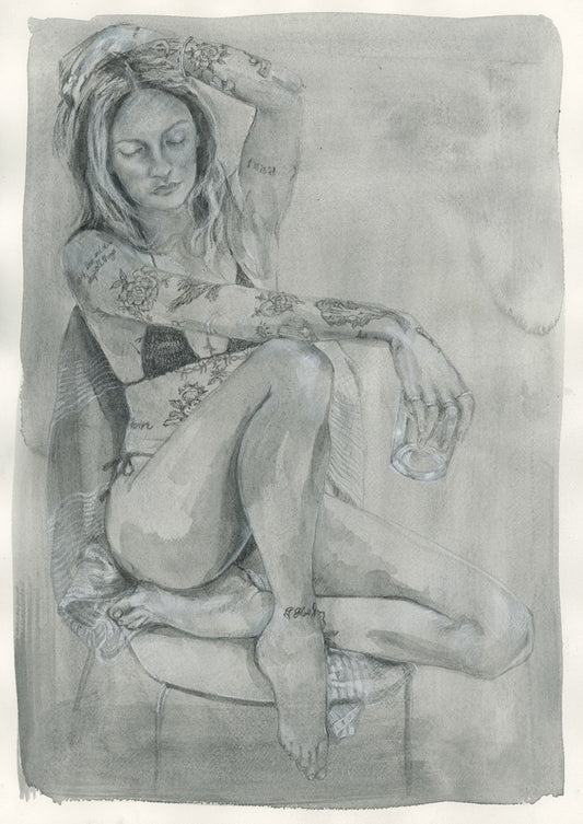 A LIVING CANVAS | 14x20 | GRAPHITE AND CHARCOAL ON ARCHES PAPER | 25-31