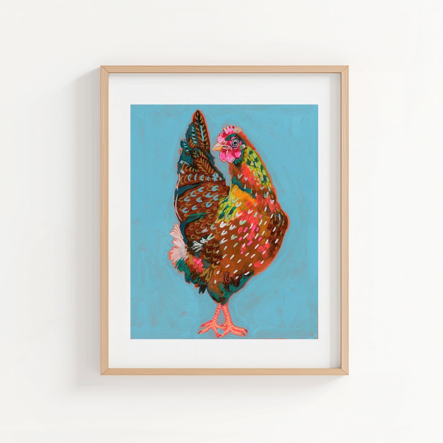 PRINT REPRODUCTION OF "BLUE CHICKEN"