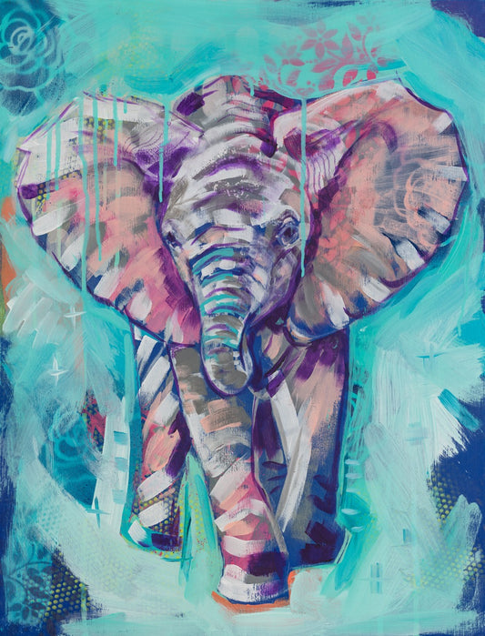PRINT REPRODUCTION OF "BABY ELEPHANT"