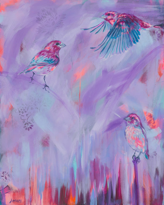 PRINT REPRODUCTION OF "PURPLE RAIN" PAINTING