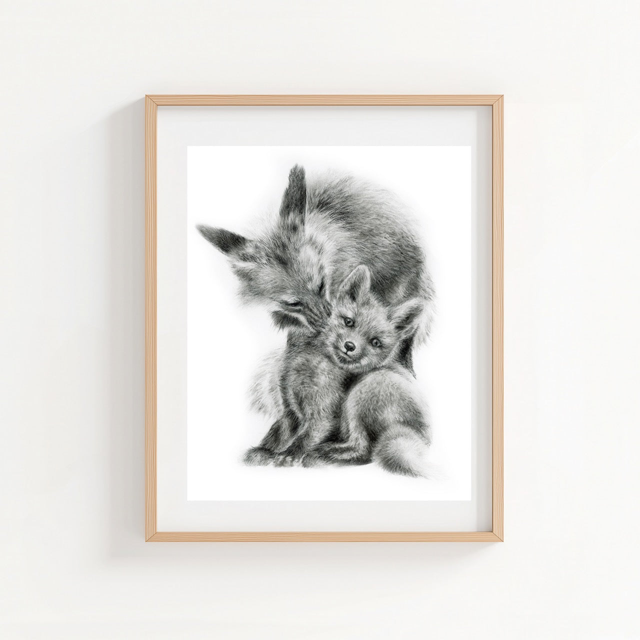PRINT REPRODUCTION OF "FOX AND KIT"