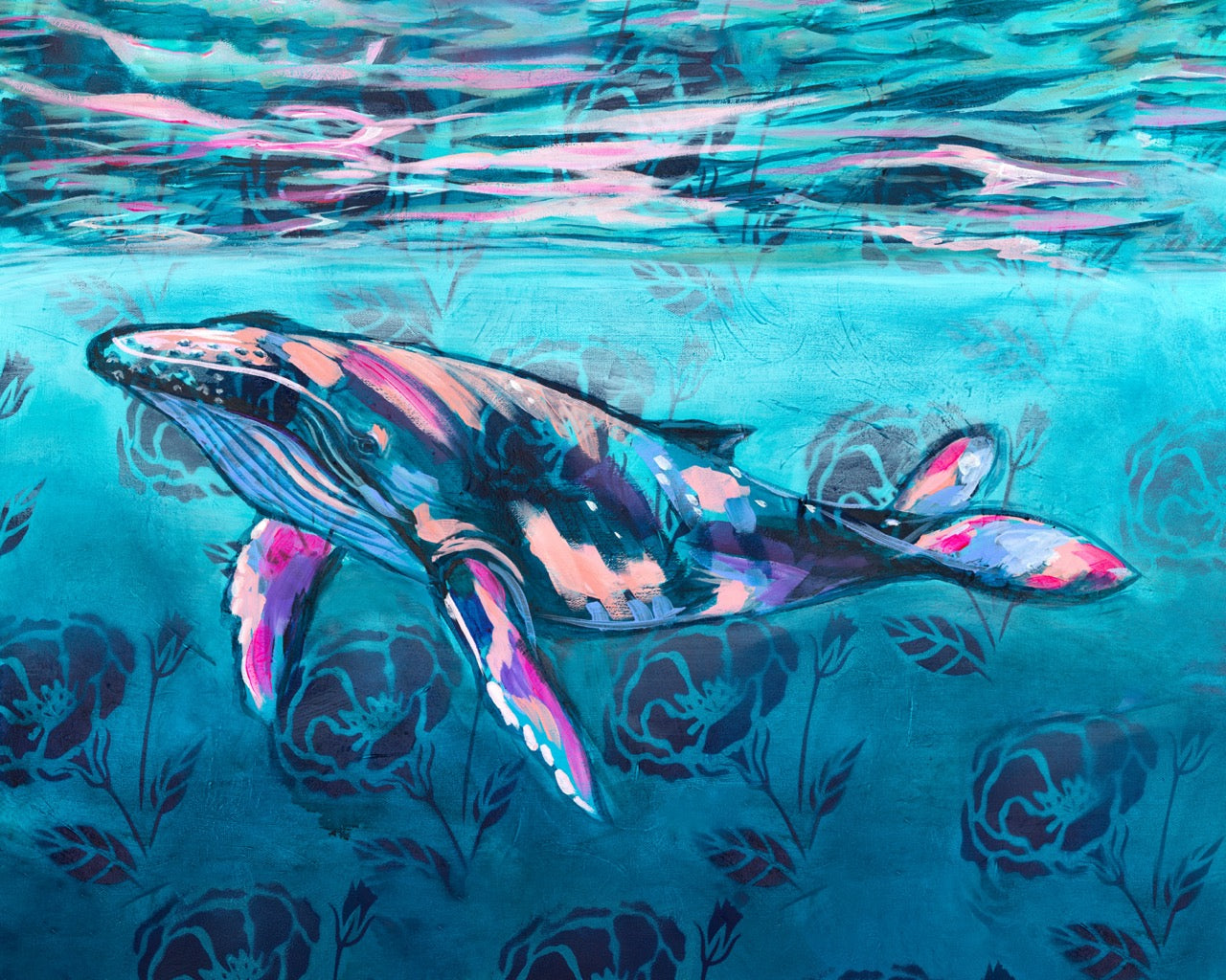 PRINT REPRODUCTION OF "WHALE" PAINTING