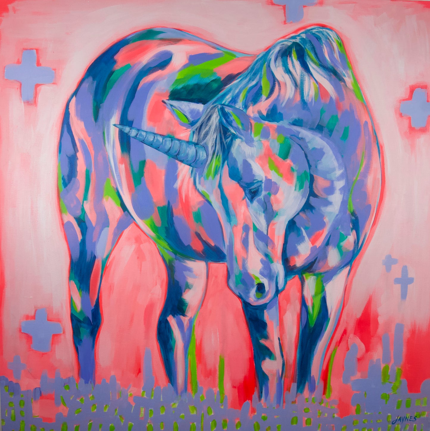 INTO THE MYSTIC | 36x36 | ORIGINAL ACRYLIC PAINTING ON CANVAS | Item number 18-22P