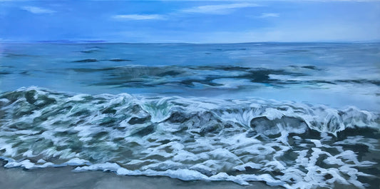 FLORIDA WAVES | 15x30 | ORIGINAL ACRYLIC PAINTING ON CANVAS | Item number 19-10P