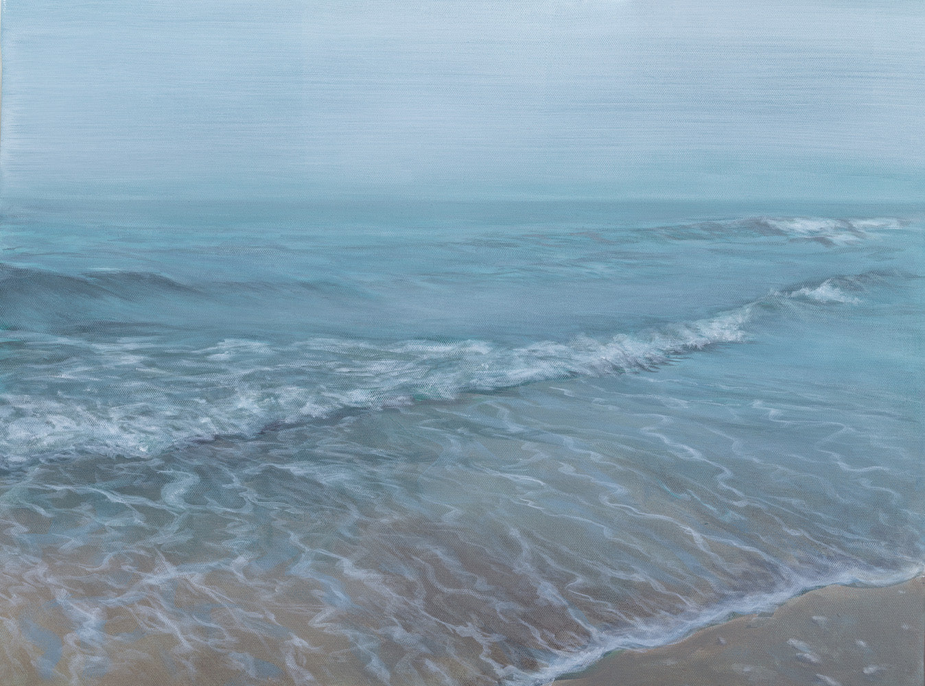 OCEAN FOG | 18x24 | ORIGINAL ACRYLIC PAINTING ON CANVAS | Item number 19-64P