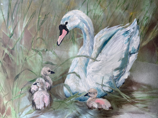 WHERE YOU STAY, I'LL STAY | 20X24 | ACRYLIC AND SPRAY PAINT ON WOOD | 22-33P