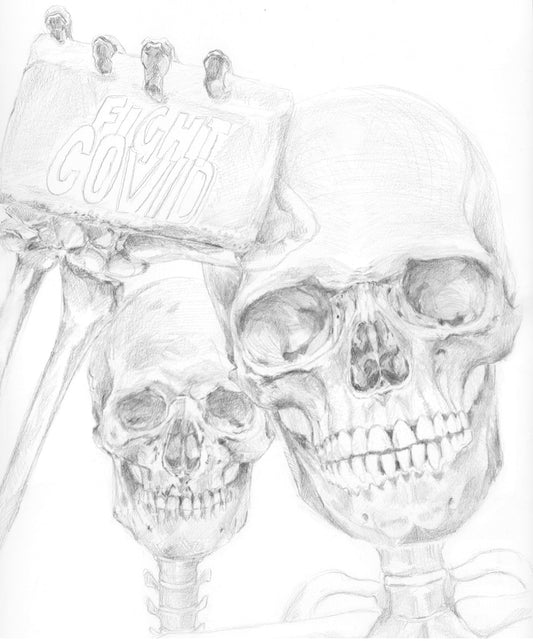 FIGHT NOT FLIGHT | 12X16| GRAPHITE ON PAPER | Item Number 21-23D