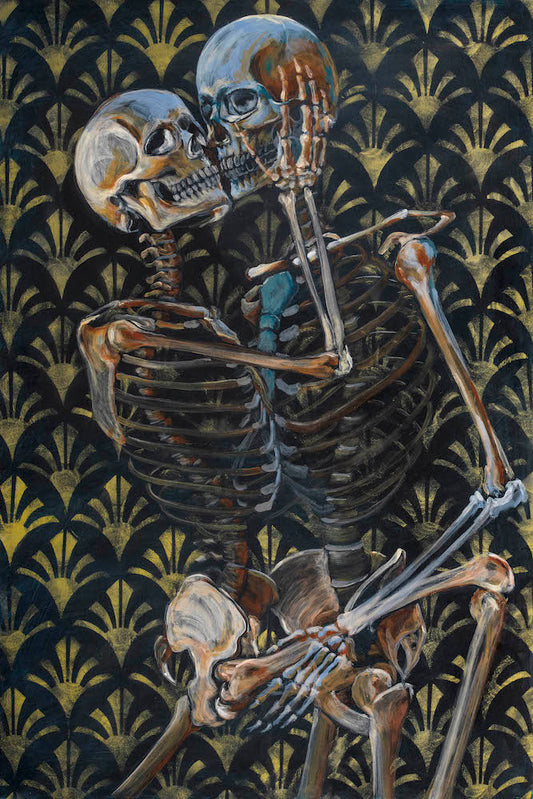 HENRY AND JUNE| 24X36 | ORIGINAL ACRYLIC PAINTING ON WOOD | Item number 21-34P