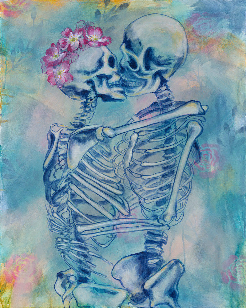 JERRY LOVES BERTHA | 24x30 | ORIGINAL ACRYLIC PAINTING ON WOOD | Item number 20-7P