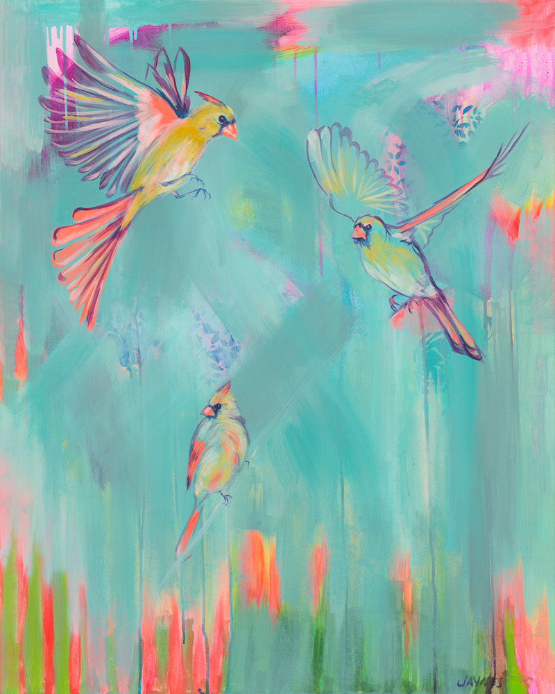 THREE DAMES | FEMALE CARDINALS