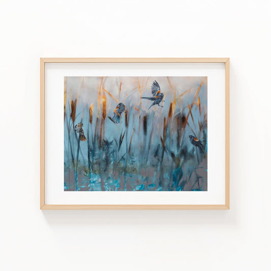 PRINT REPRODUCTION OF "WE WERE BORN BEFORE THE WIND"