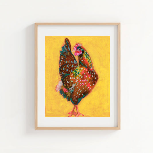 PRINT REPRODUCTION OF "YELLOW CHICKEN"