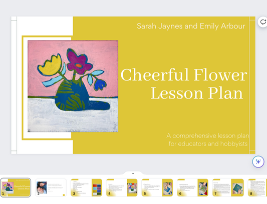 Lesson plan: Easy art lesson for teachers and for artists.